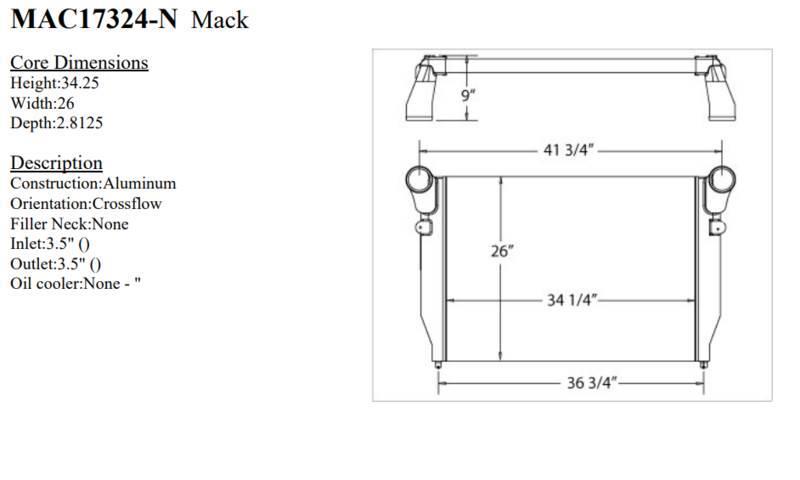 Mack CXN Otros componentes