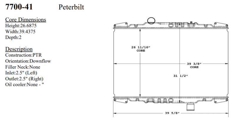 Peterbilt 348 Radiadores