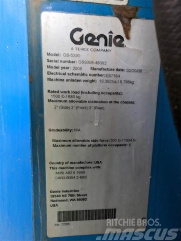 Genie GS5390RT Plataformas tijera