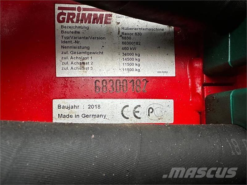 Grimme Rexor 630 Cosechadoras de remolachas