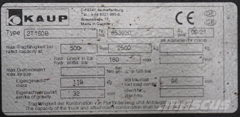 Kaup 2T160B Otros componentes