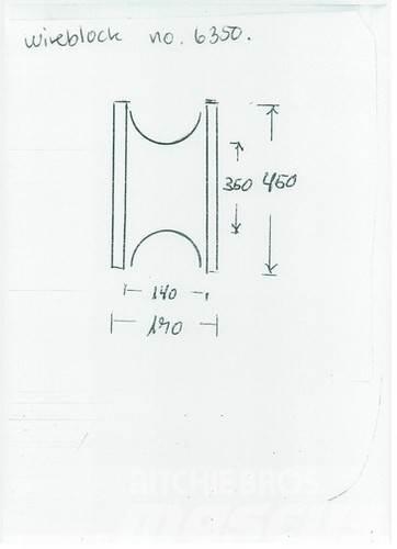  Wireblokke - brugte Piezas y equipos para grúas