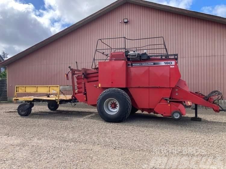 Massey Ferguson LB190 Fieldstar m/ parkland ballevogn Empacadoras cuadradas