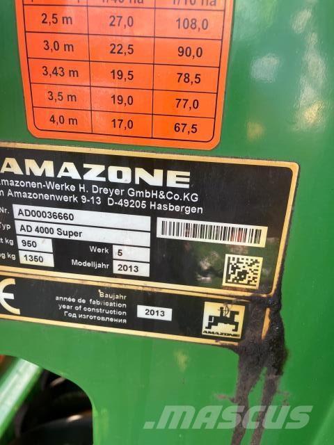 Amazone AD/KG4000 Perforadoras combinadas