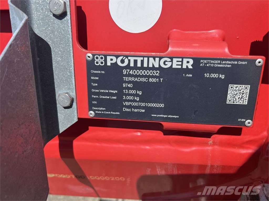 Pöttinger 8001t Gradas de discos