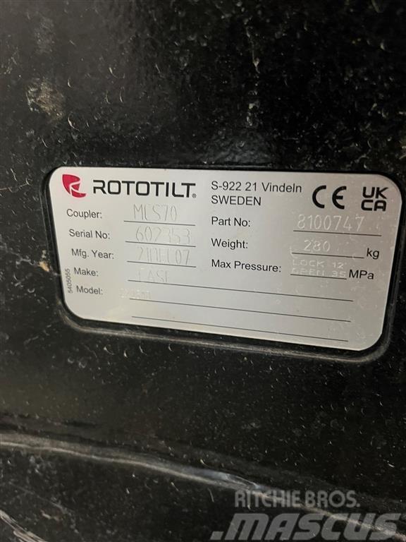 Rototilt MCS70 Conectores rápidos