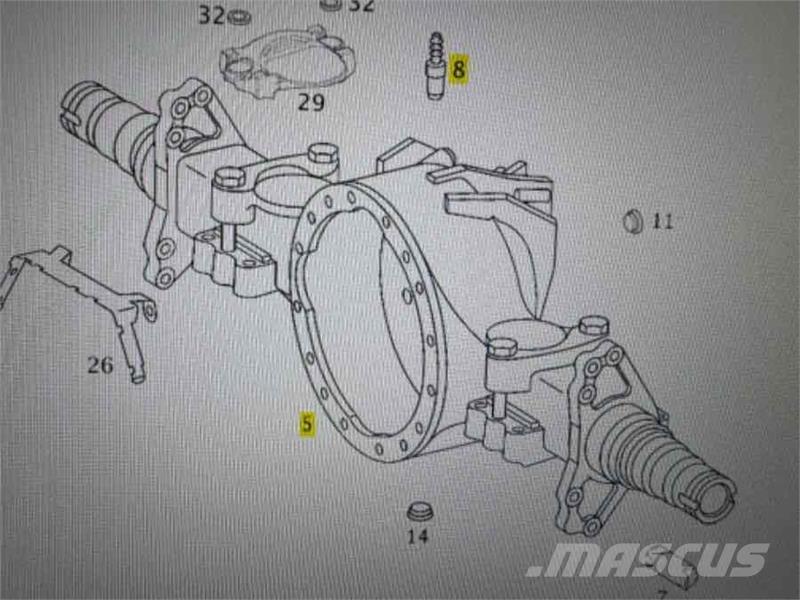 Mercedes-Benz MERCEDES BUS TOURISMO REAR AXLE HO6 // 746218 Ejes