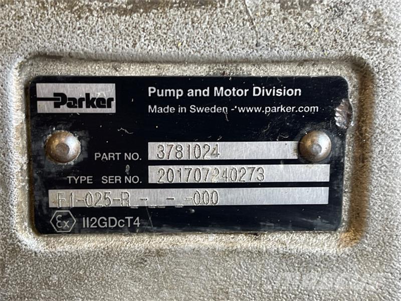 Parker  HYDRAULIC PUMP 3781024 Hidráulicos