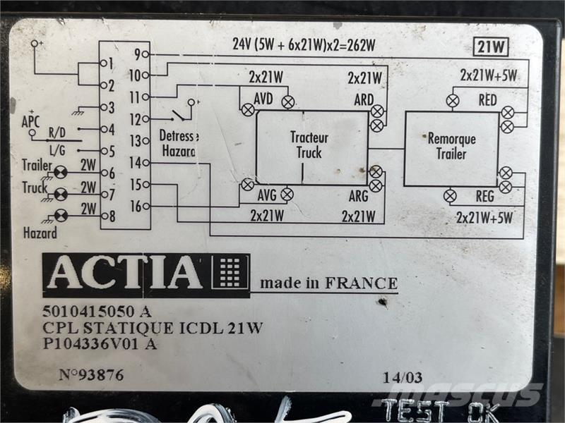 Renault  ECU  5010415050 Componentes electrónicos