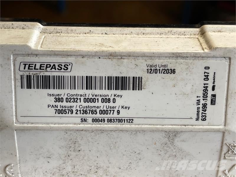  TELEPASS TELEPASS 380 02321 00001 008 0 Componentes electrónicos