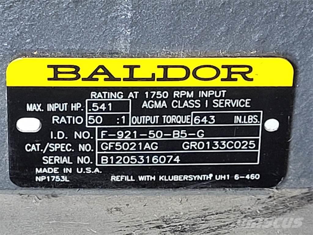 Baldor GF5021AG Otros