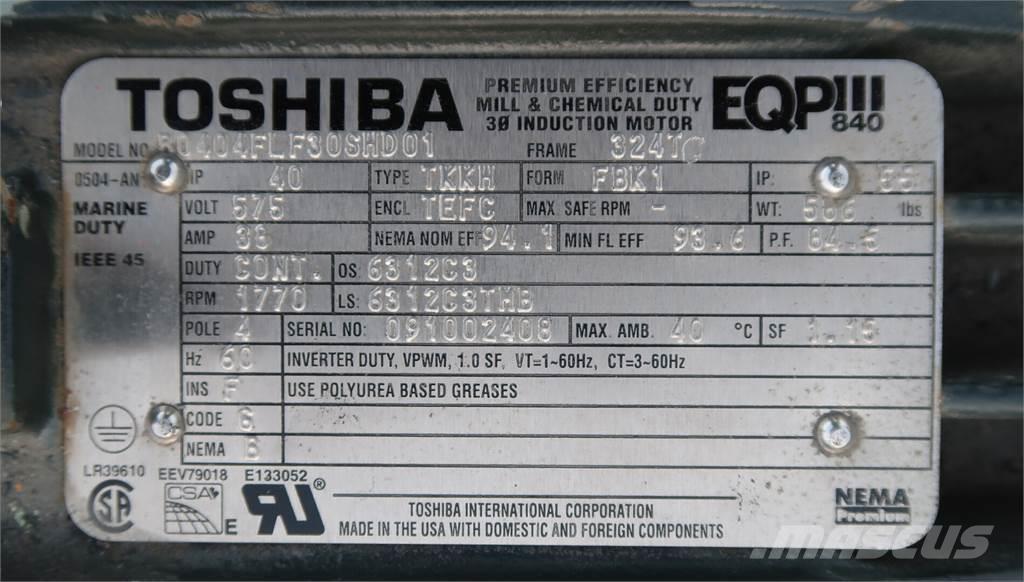  TOSHIBA B0404FLF30SHD01 Motores industriales