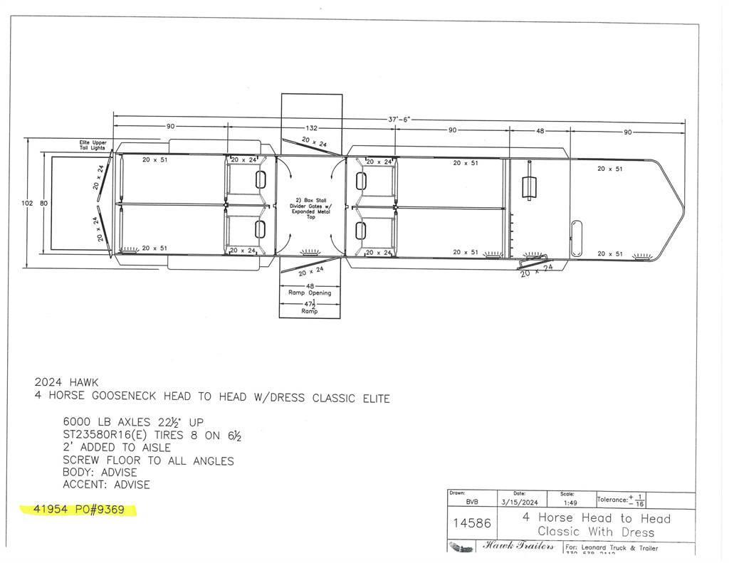  HAWK 136E Semirremolques de ganado