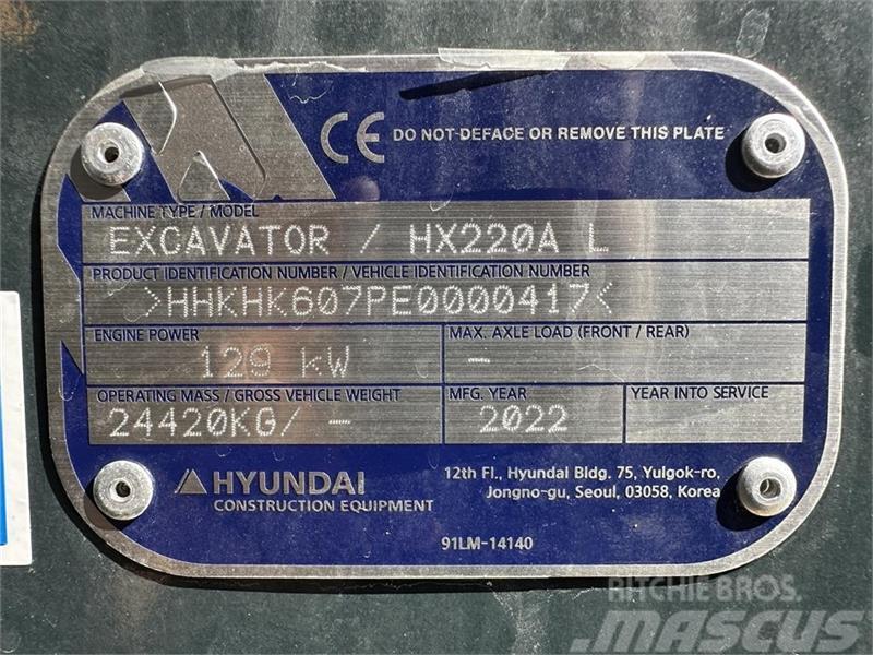 Hyundai HX220AL Excavadoras sobre orugas