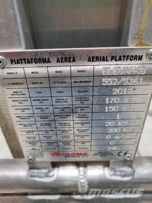 Faraone ELEVAH 40 MOVE Otras plataformas elevadoras