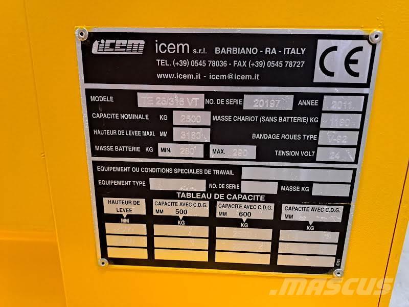 Icem TE 25/316 VT Apiladoras eléctricos