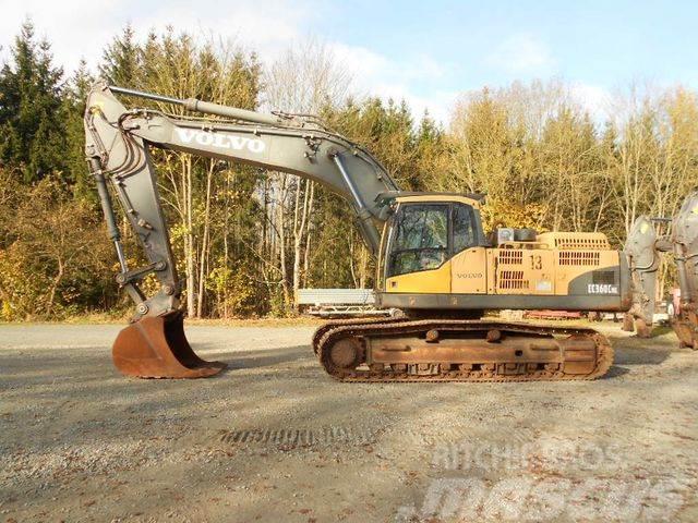 Volvo EC360CL, Excavadoras sobre orugas