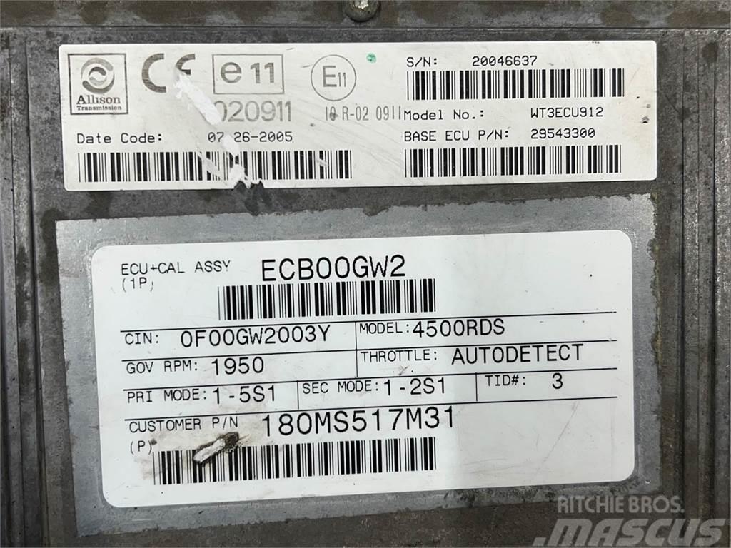 Allison 4500RDS Componentes electrónicos