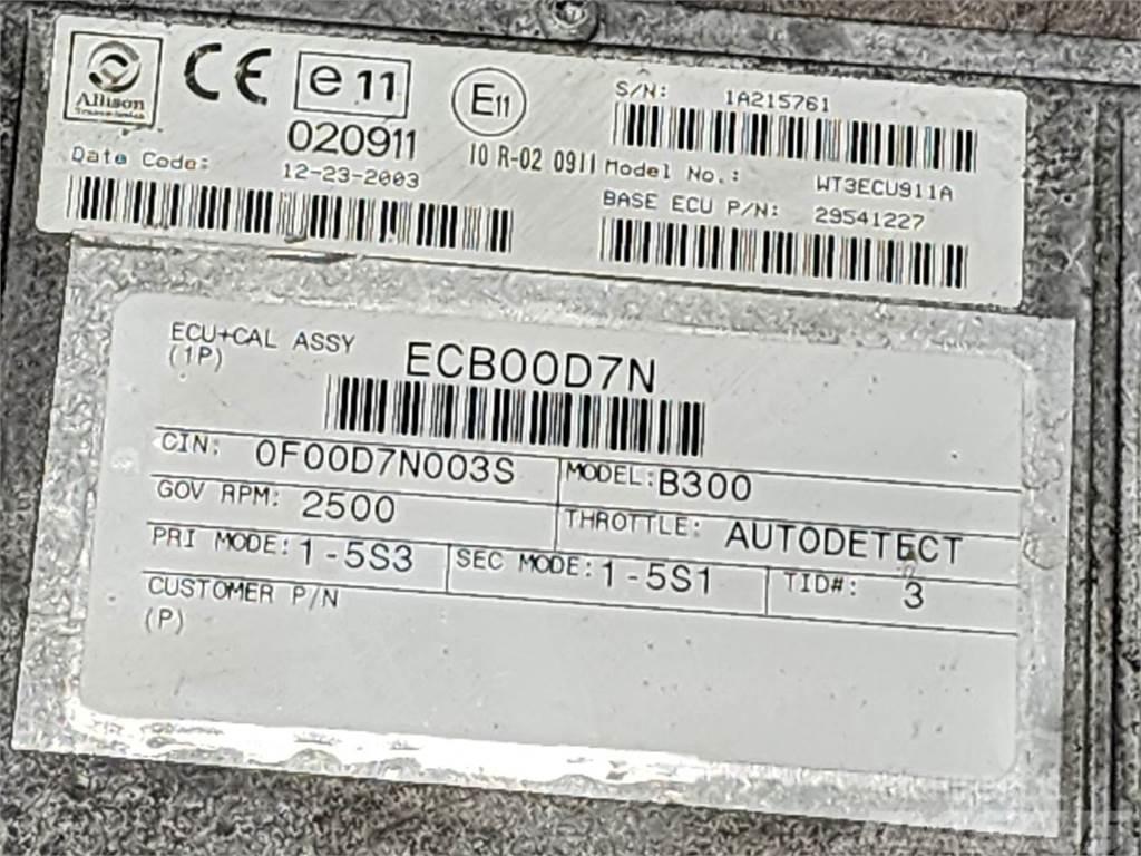 Allison B300 Componentes electrónicos