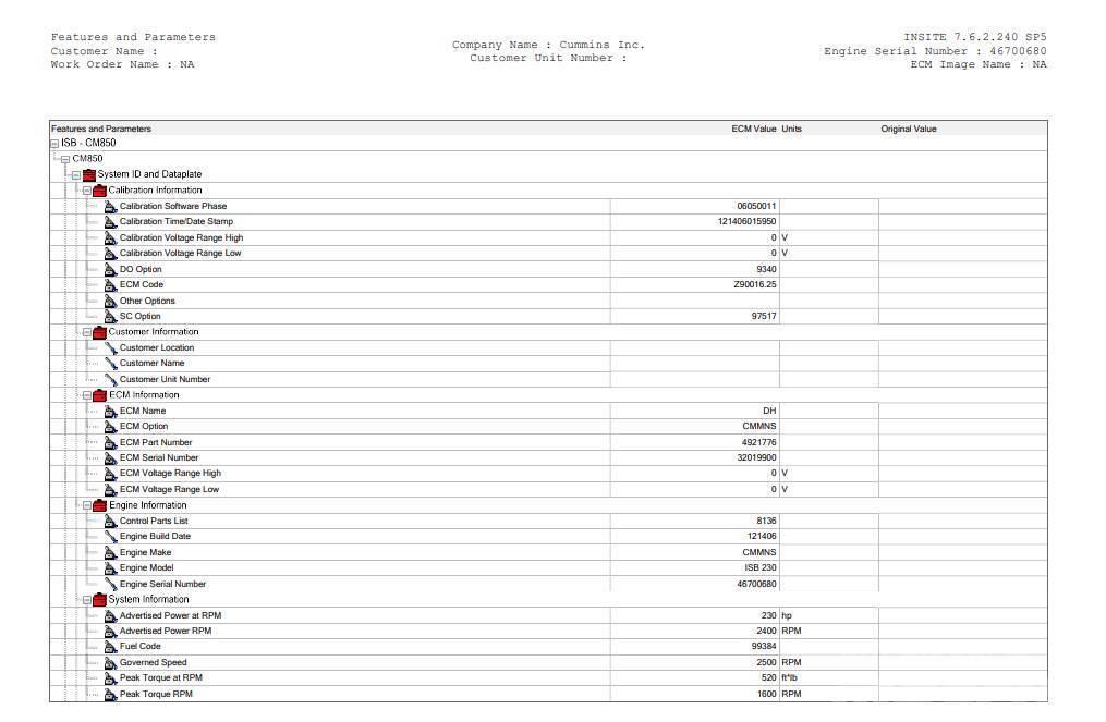 Cummins ISB Componentes electrónicos