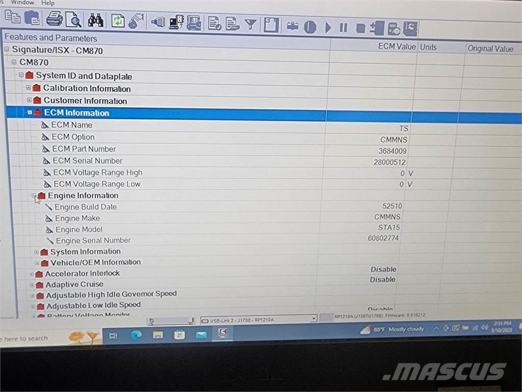 Cummins ISX Componentes electrónicos