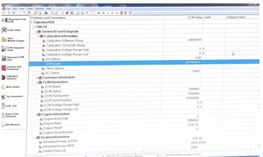 Cummins ISX Componentes electrónicos