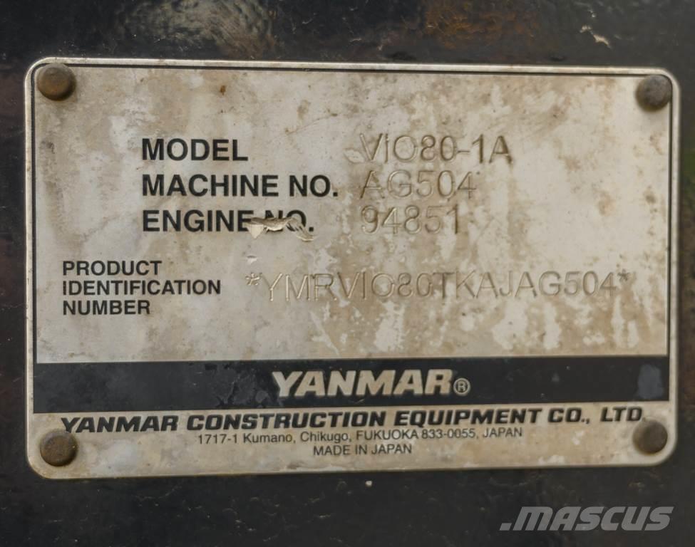 Yanmar VIO80 Miniexcavadoras