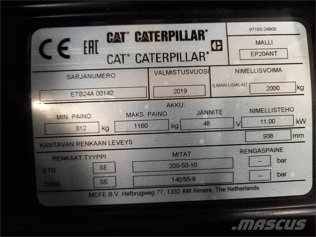 CAT EP20ANT Carretillas de horquilla eléctrica