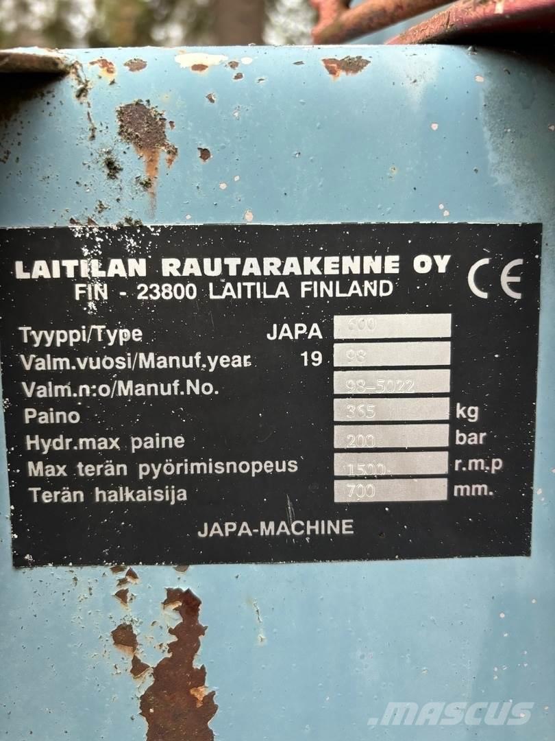 Japa 600 Partidoras, cortadoras y trituradoras de madera