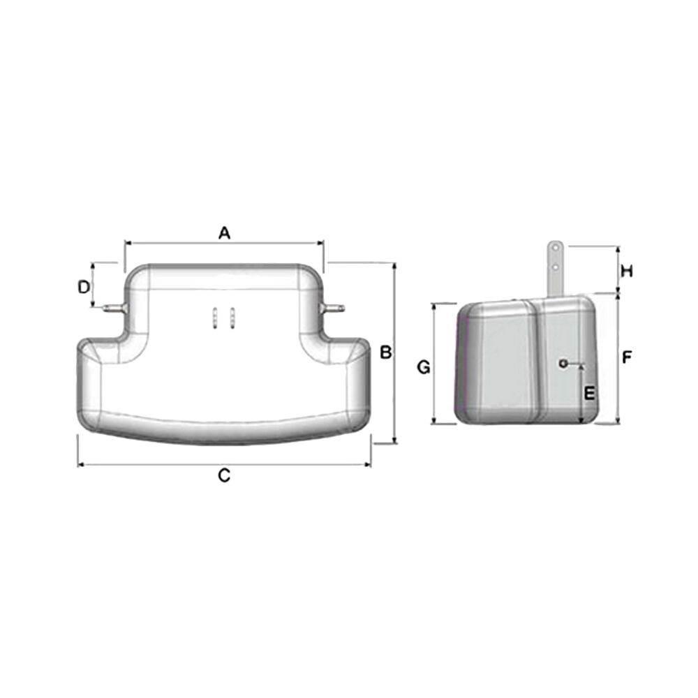  Front counterweight Contrapeso delantero