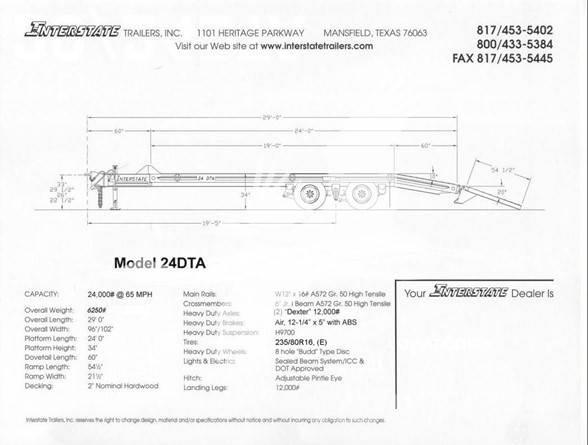 Interstate TRAILERS Remolques de cama baja