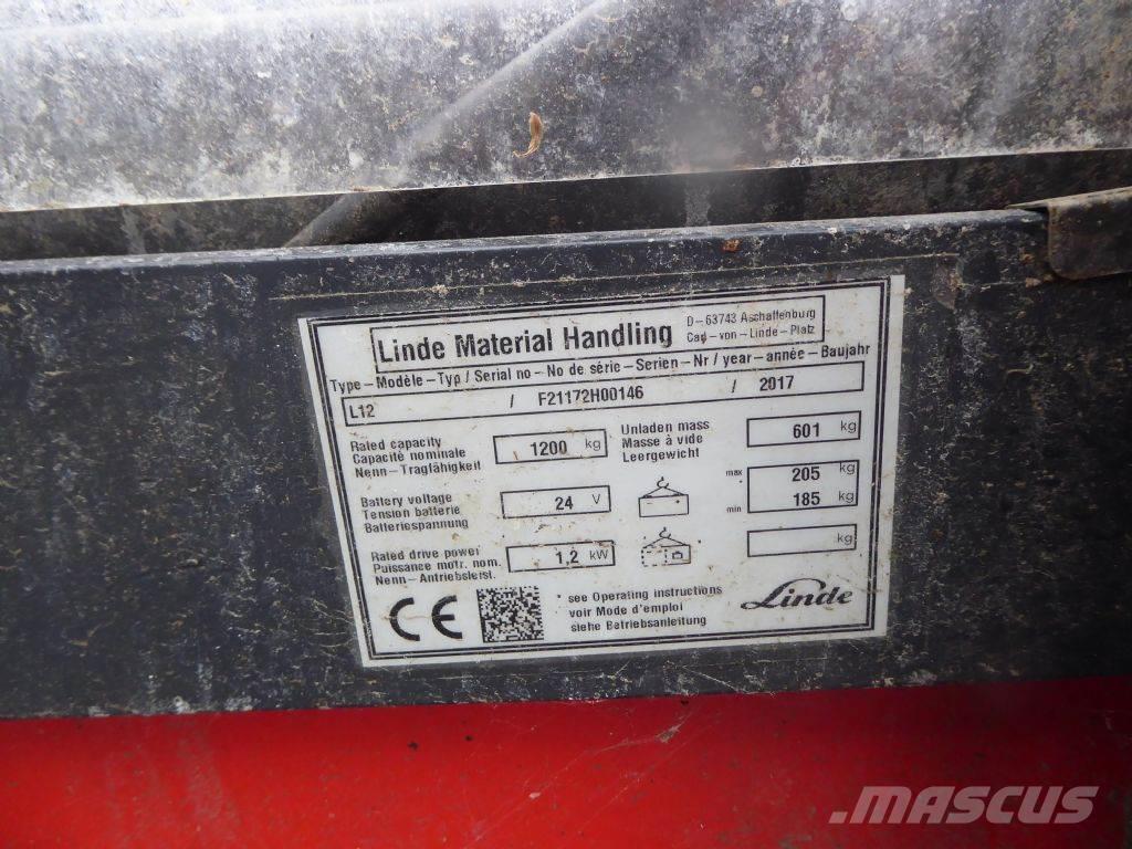 Linde L12L Montacargas manual