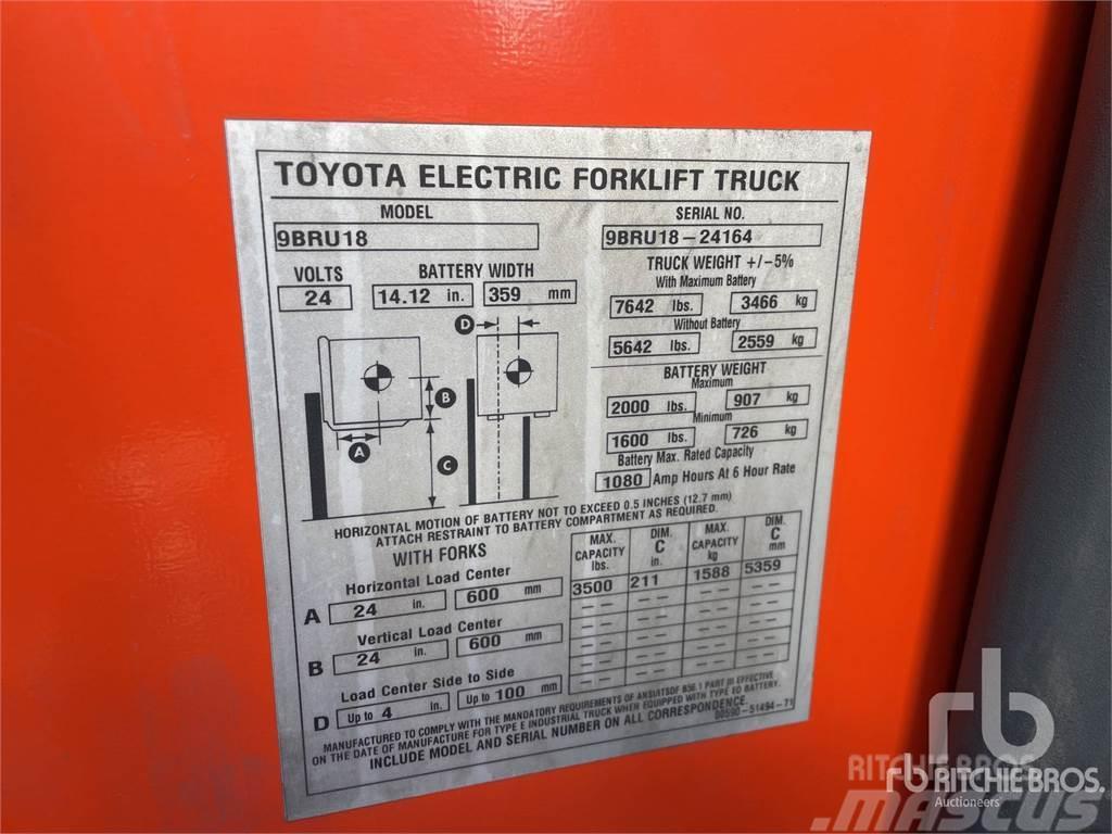 Toyota 9BRU18 Carretillas de horquilla eléctrica