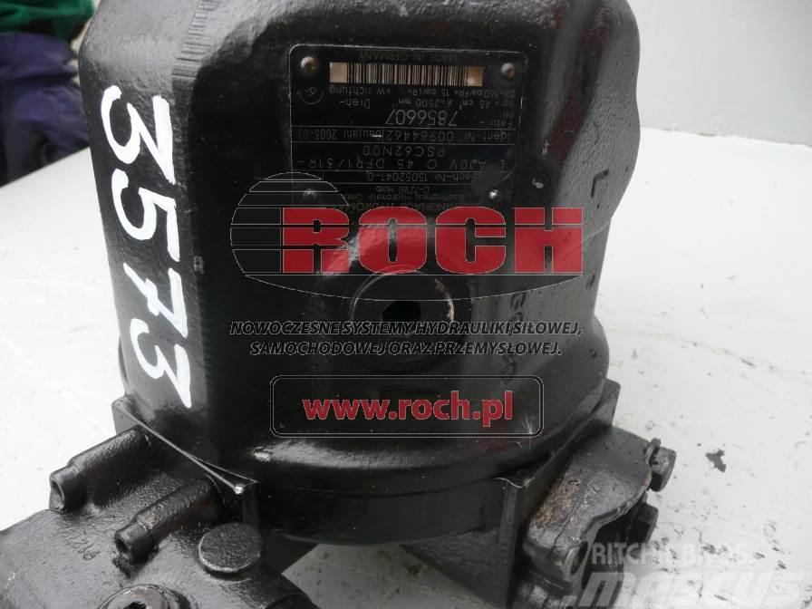 Brueninghaus Hydromatik A10VO45DFR1/31R-PSC62N0015052041-000964462 Hidráulicos