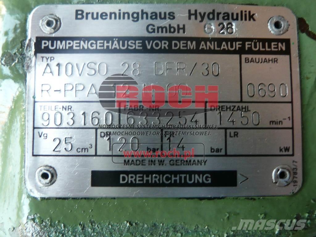 Brueninghaus Hydromatik A10VSO28DFR/30R-PPA12N00 903160 Hidráulicos