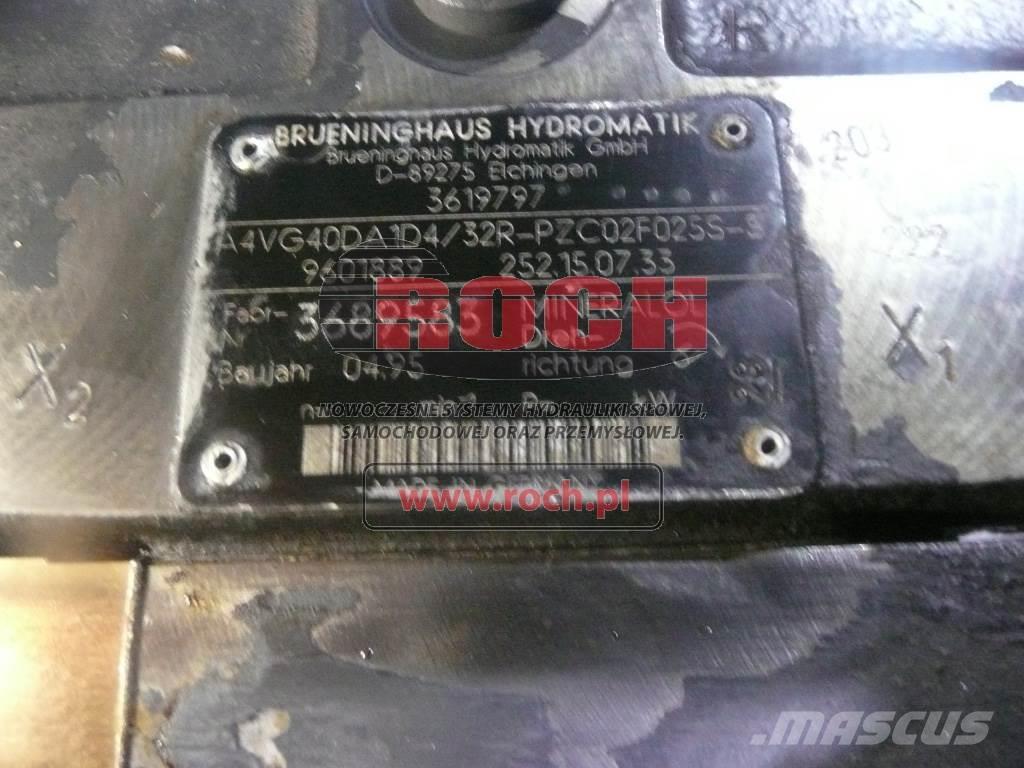 Brueninghaus Hydromatik A4VG40DA1D4/32R-PZC02F025S-S 9601889 252.15.07.33  Hidráulicos