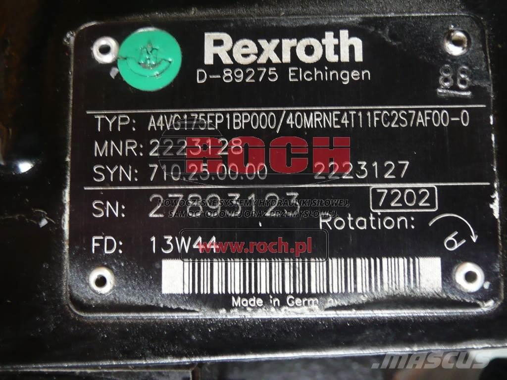 Rexroth A4VG175EP1BP000/40MRNE4T11FC2S7AF00-0 2223128 710. Hidráulicos