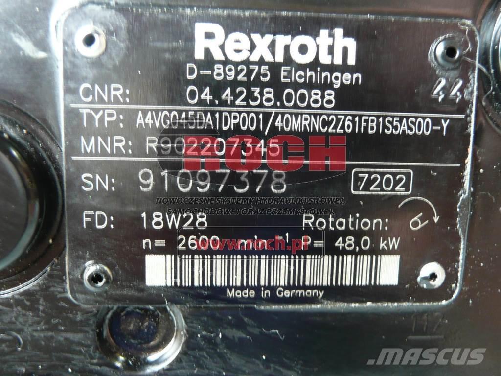 Rexroth A4VGO45DA1DP001/40MRNC2761FB1S5AS00-Y Hidráulicos