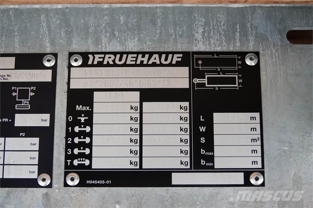 Fruehauf KONTENER / KOFFER / 2024 ROK / 2 OSIE / ROLETA / F Semirremolques de carrocería de cajas