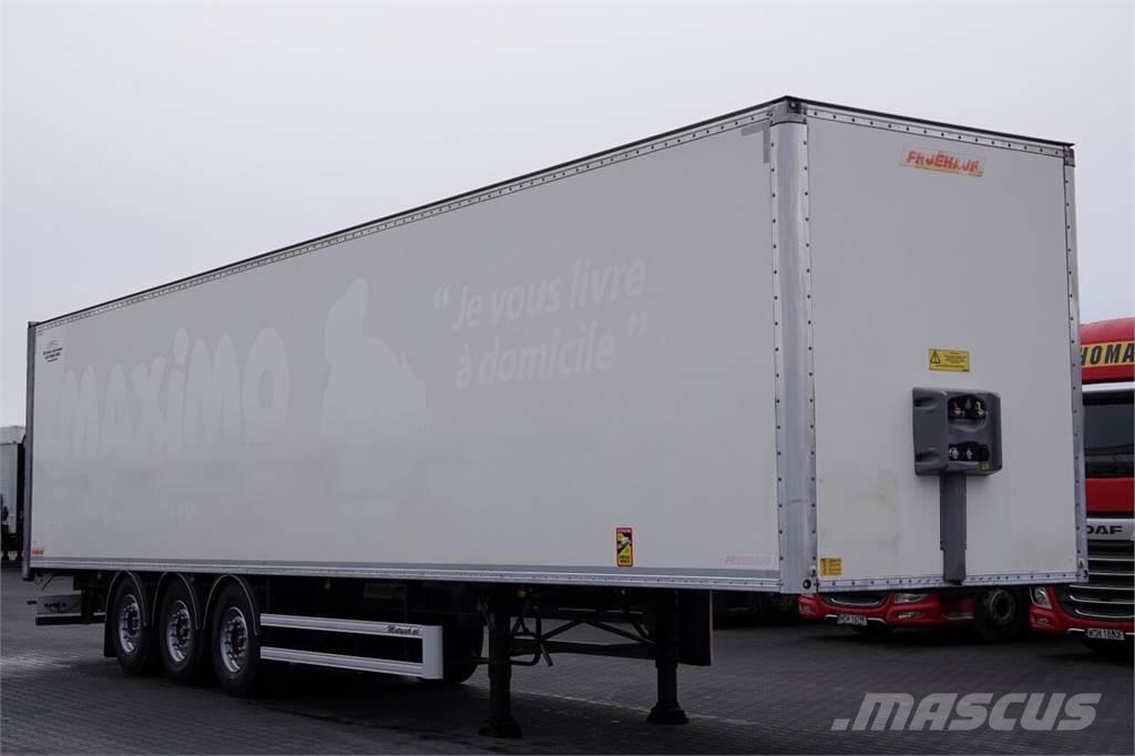 Fruehauf KONTENER / KOFFER / OŚ PODNOSZONA / ALUMINIOWA POD Semirremolques de carrocería de cajas