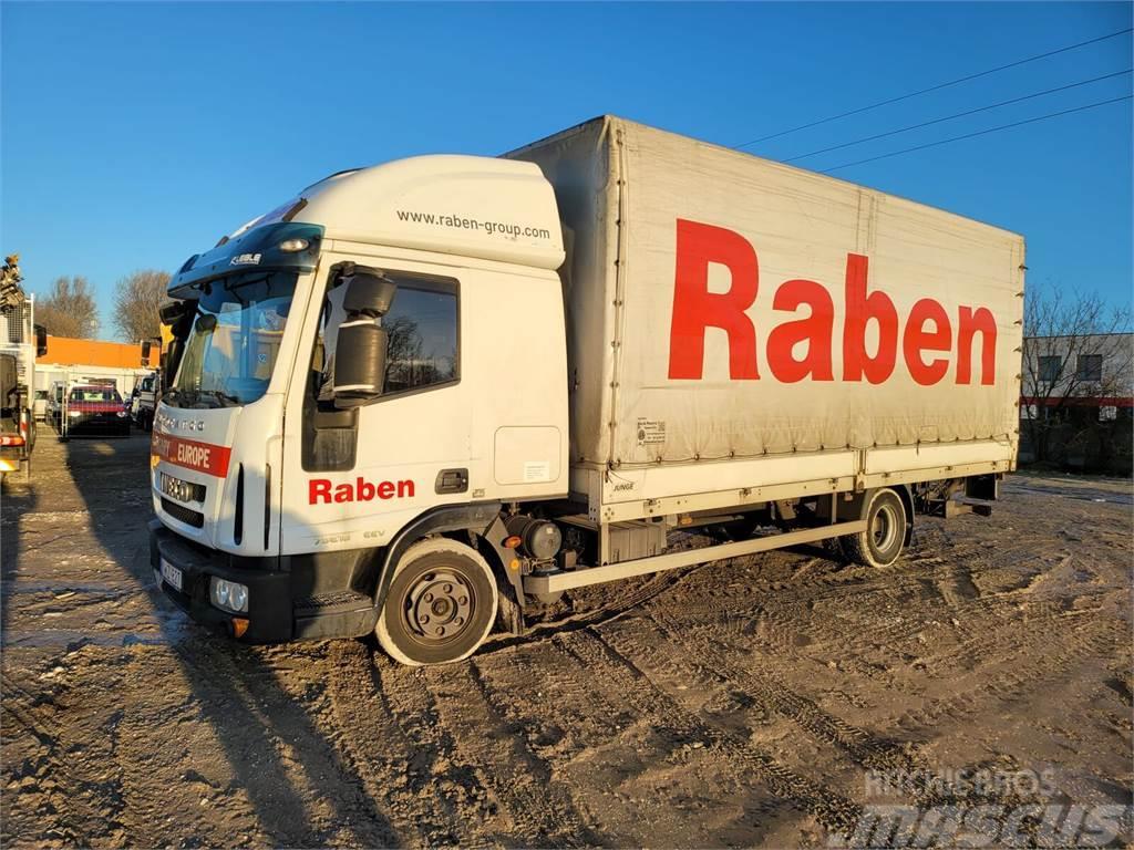 Iveco Eurocargo 75 E 16 Pritsche + Plane + LBW Camiones de superficie plana/cabrestantes