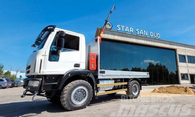 Iveco EUROCARGO 4x4 ML110 HMF 202 EURO 6 Kran Crane Camiones portavehículos