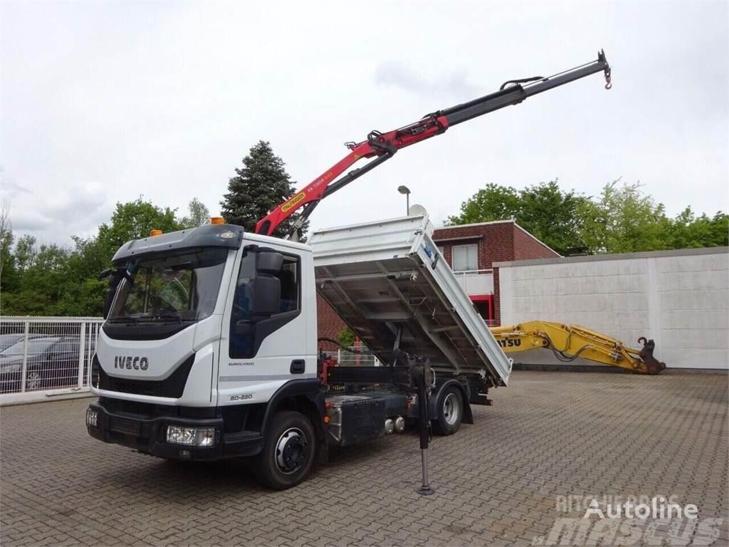 Iveco Eurocargo 80-220 Tipper + crane Bañeras basculantes usadas