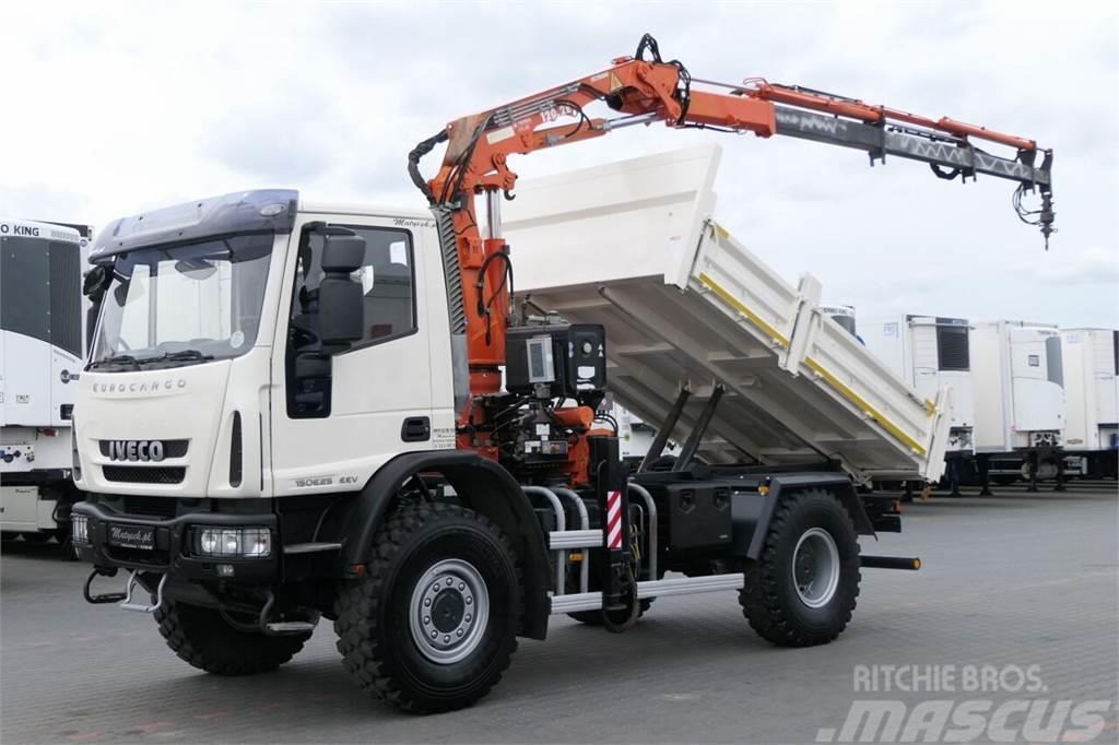 Iveco EUROCARGO 150E25 / WYWROTKA + HDS TEREX 120.2 E /  Bañeras basculantes usadas