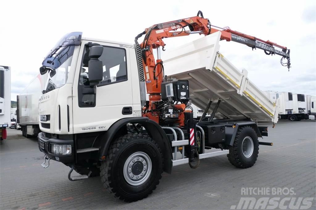 Iveco EUROCARGO 150E25 / WYWROTKA + HDS TEREX 120.2 E /  Bañeras basculantes usadas