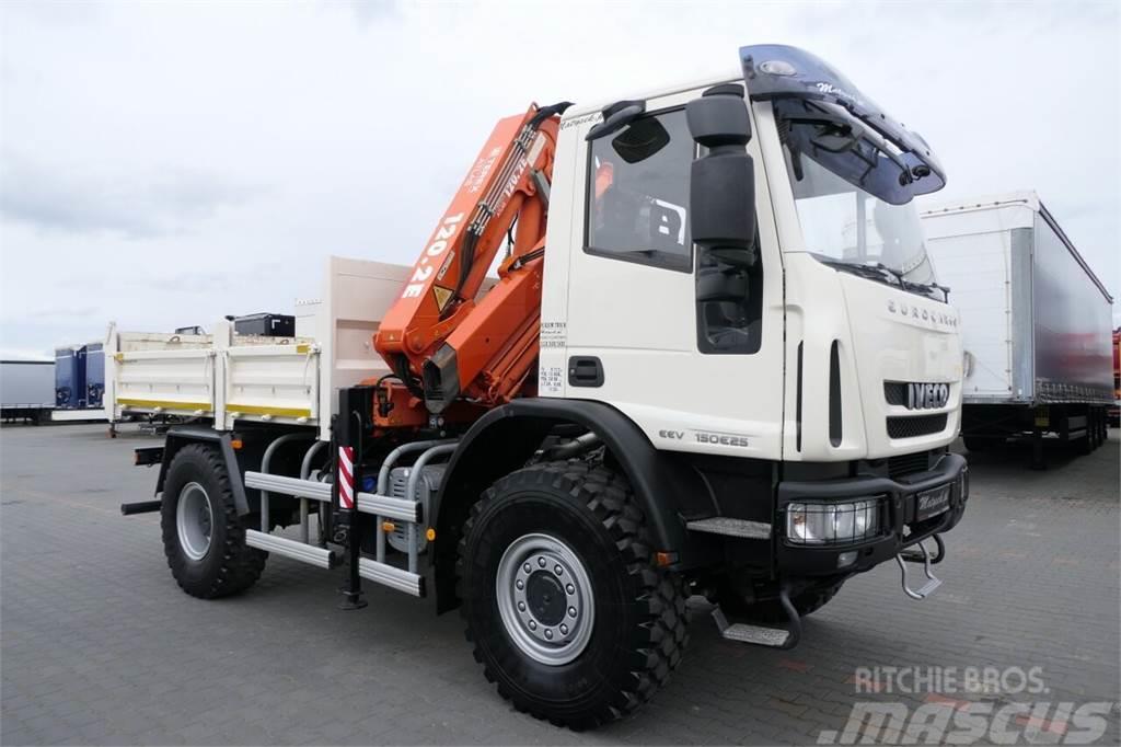 Iveco EUROCARGO 150E25 / WYWROTKA + HDS TEREX 120.2 E /  Bañeras basculantes usadas