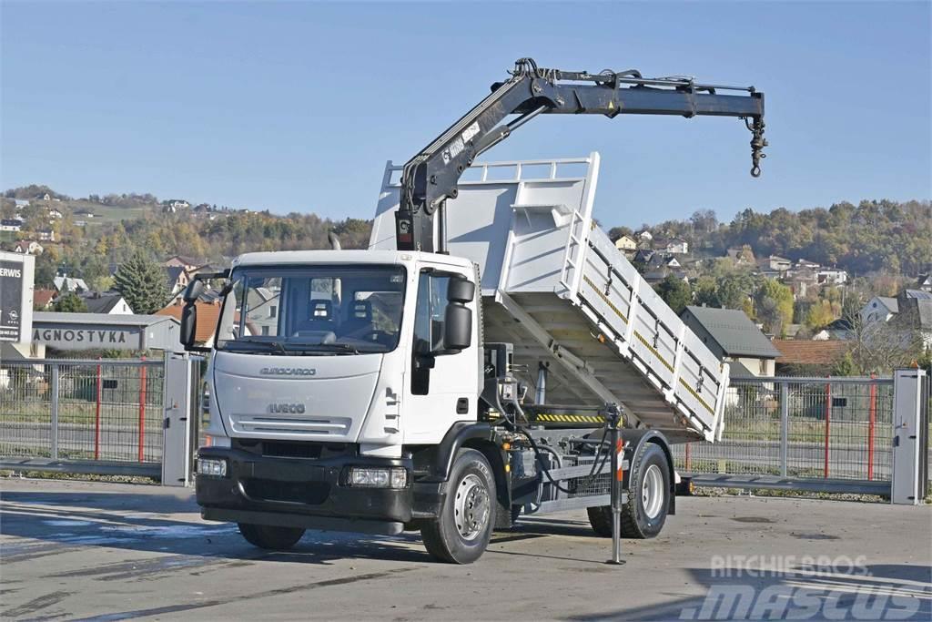 Iveco Eurocargo 180E28 *HIAB 122 B-2 DUO* TOPZUSTAND Bañeras basculantes usadas