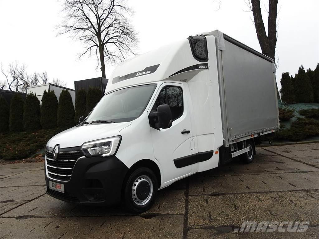 Renault MASTER PLANDEKA WINDA 10 PALET WEBASTO TEMPOMAT NA Camiones de superficie plana/cabrestantes