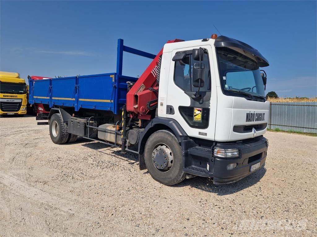 Renault Premium 270 DCi - Pritsche, Tipper + HMF Crane Bañeras basculantes usadas