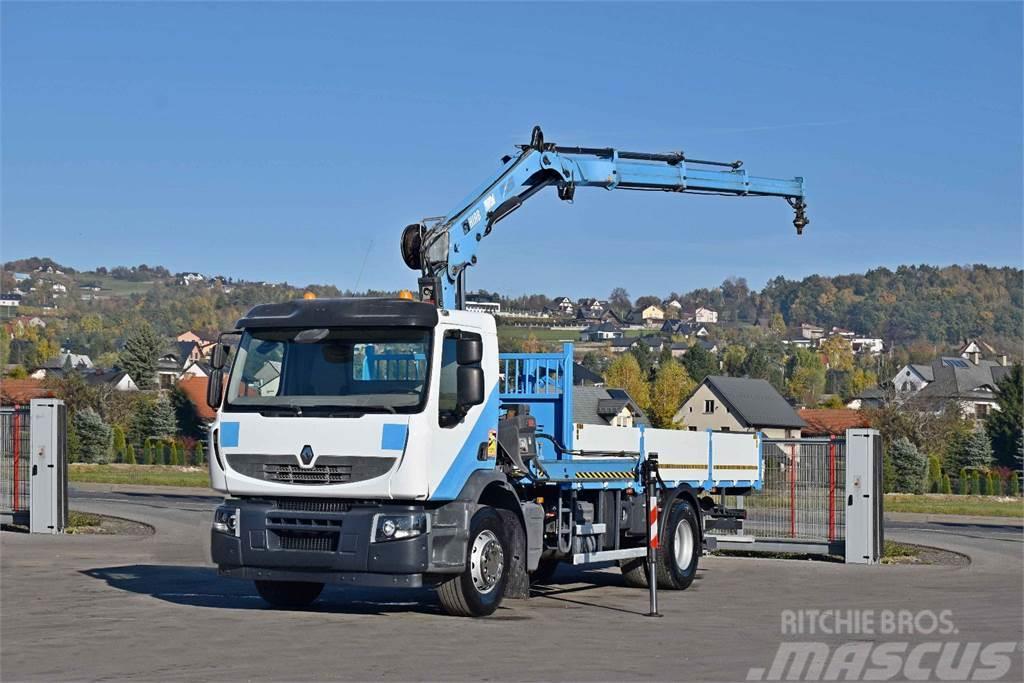 Renault Premium 260 * HIAB 122 B-3 HIDUO + FUNK * TOP Camiones de cama baja